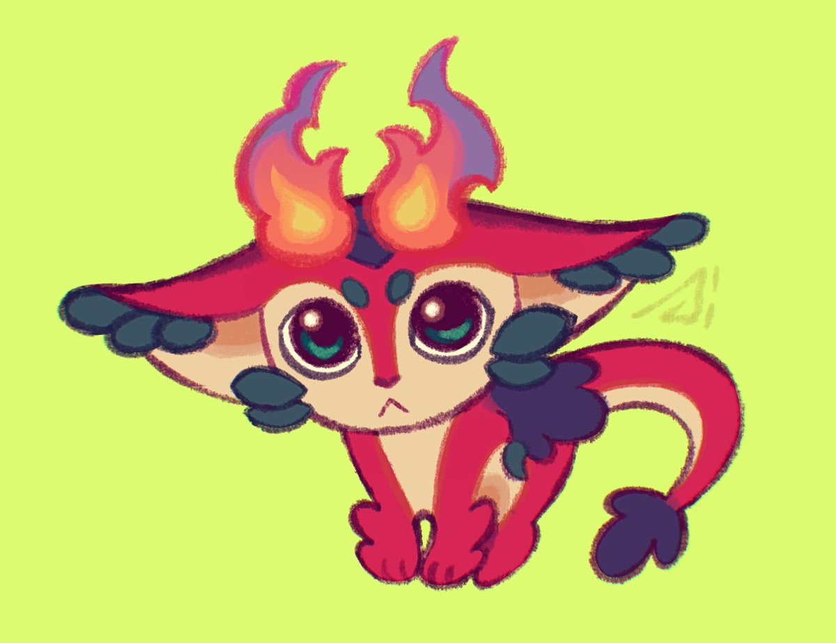 KennekyDeky's tweet photo. Is this a cat or a dragon? 🐈 🐉 https://t.co/tBkRZHhxQQ