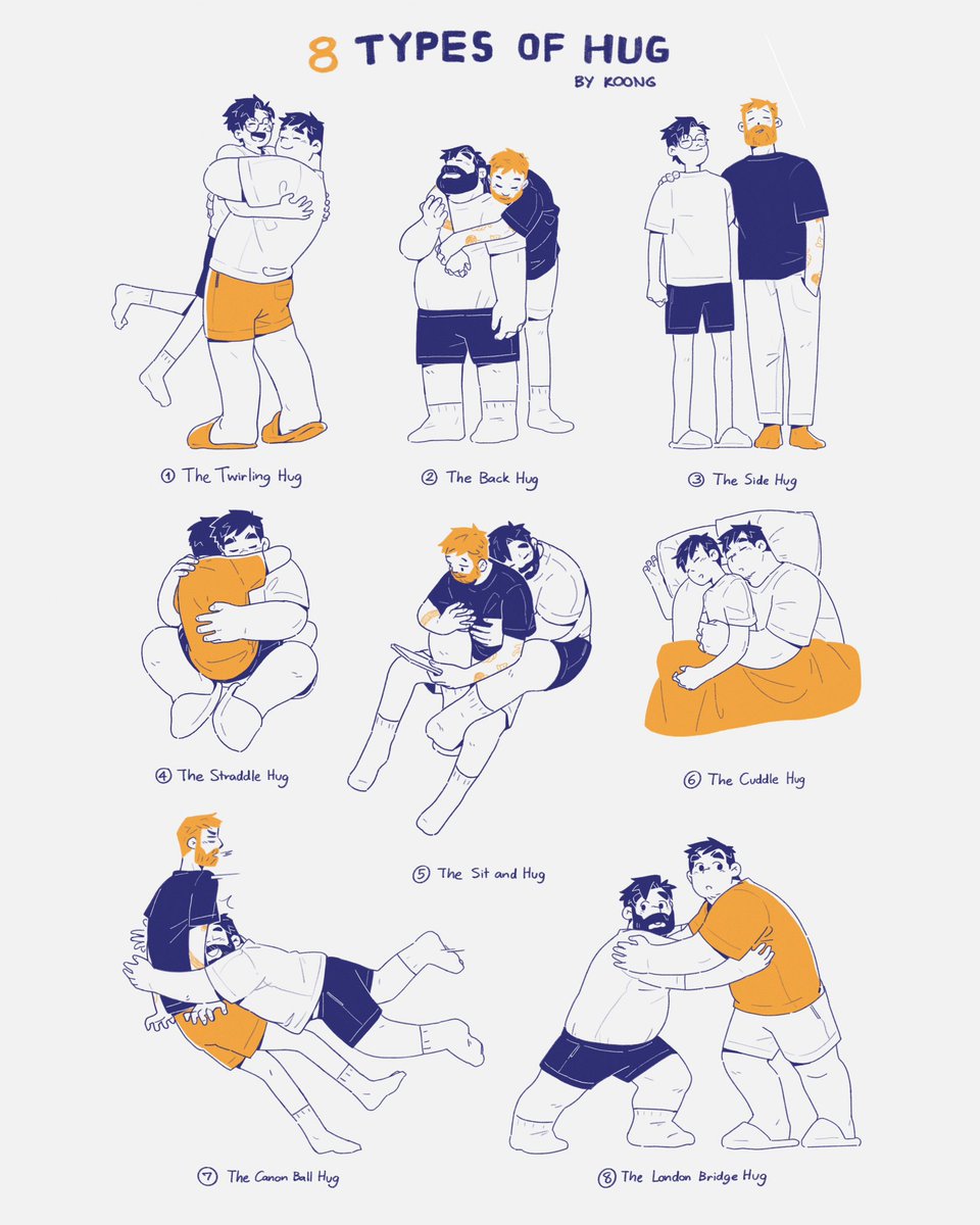 koong_bg's tweet photo. Which type of hug do you like? https://t.co/PtHIb4VxB9
