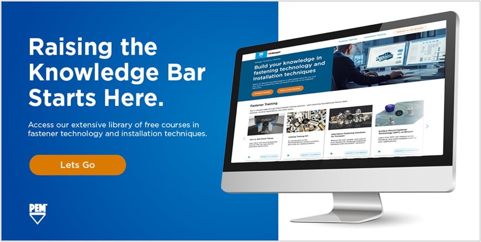 PennEngineering's tweet photo. Access our extensive library of free courses in fastener technology and installation techniques. Build your knowledge base with PEM® and Haeger®: https://t.co/3tQq5Bt0kG https://t.co/cMKTUkKzwu