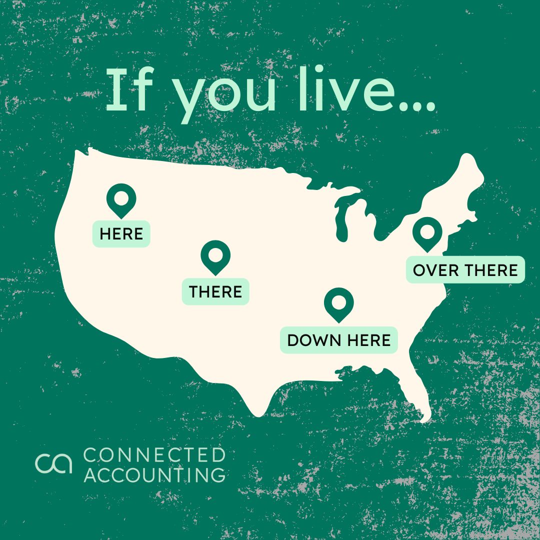 connectedacct's tweet photo. Just because we aren't in the same location, doesn't mean we can't work with you! 

With the cloud-based model we use, we are able to serve our clients anywhere!

#bookkeeper #cloudbasedmodel #accounting #entrepeneur #connectedaccounting #cloudbasedaccountingfirm #accountingfirm https://t.co/b95L335cKQ