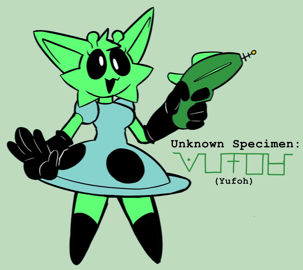 There she is
The borgle herself
Weird-ass alien that is obsessed with shooting everything she sees with her silly little blaster
Whether she hits you with a shrink ray for study or just blasts you to a cartoon pile of ash seems completely random