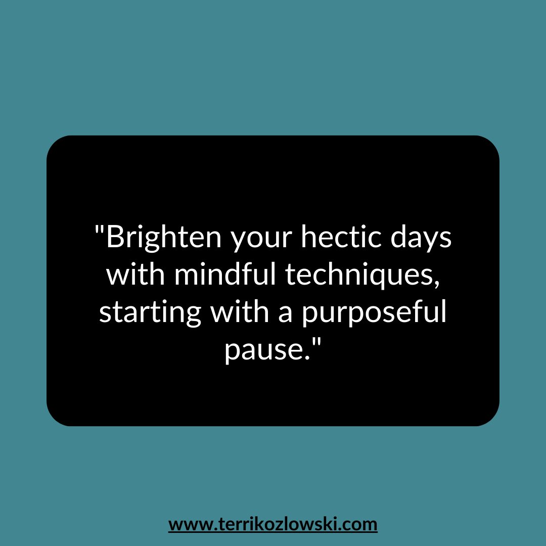 tmkozlowski's tweet photo. Whenever I feel overwhelmed or stressed, I take a purposeful pause. This means taking a few deep breaths, closing my eyes, and just being present in the moment. It's amazing how much this simple act can help me reset and refocus. #Mindfulness #PurposefulPause #SoulSolutions https://t.co/qlhdUwFj5V