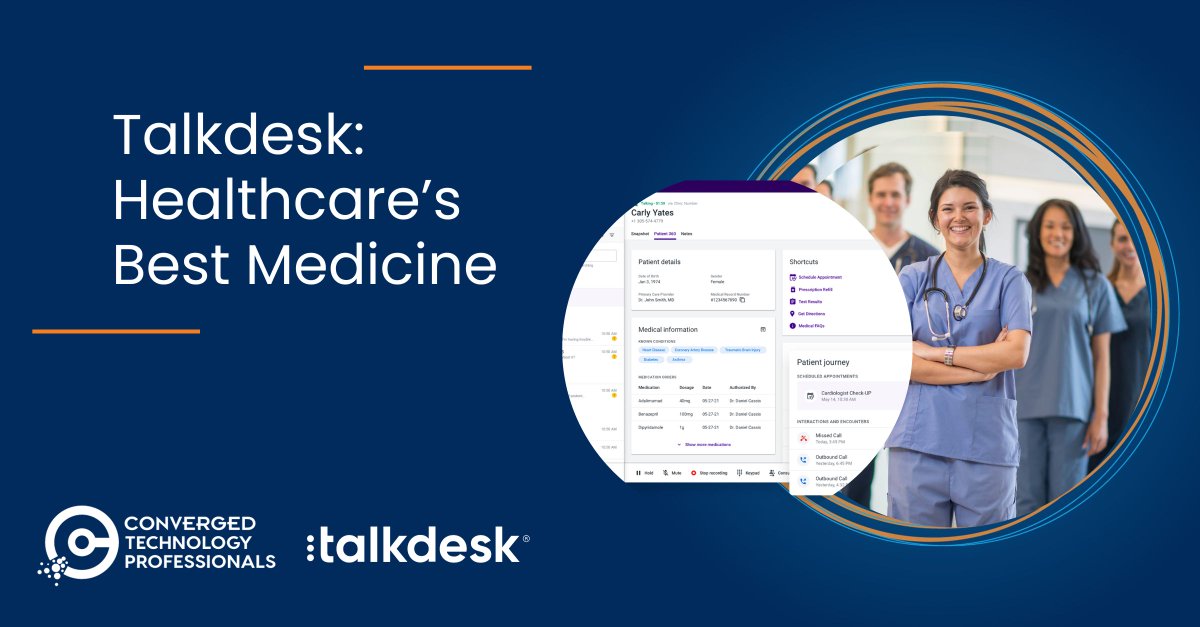 🩻 Attention Healthcare Providers! Ready to discover how @Talkdesk cloud #ContactCenter solution is revolutionizing patient experiences with its tailor-made features for healthcare? Schedule a tailored demo with our team. Connect with us to get started >>> hubs.la/Q02fDCLd0