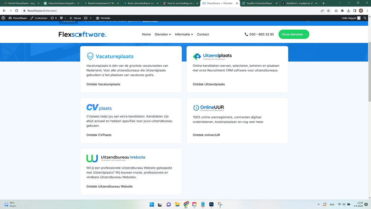 flexupdate's tweet image. #Uitzendsoftware voor #uitzendbureaus!
De beste #softwareoplossing voor uitzendbureaus waar #intercedenten, #flexwerkers en #opdrachtgevers blij van worden. flexsoftware.nl/diensten/