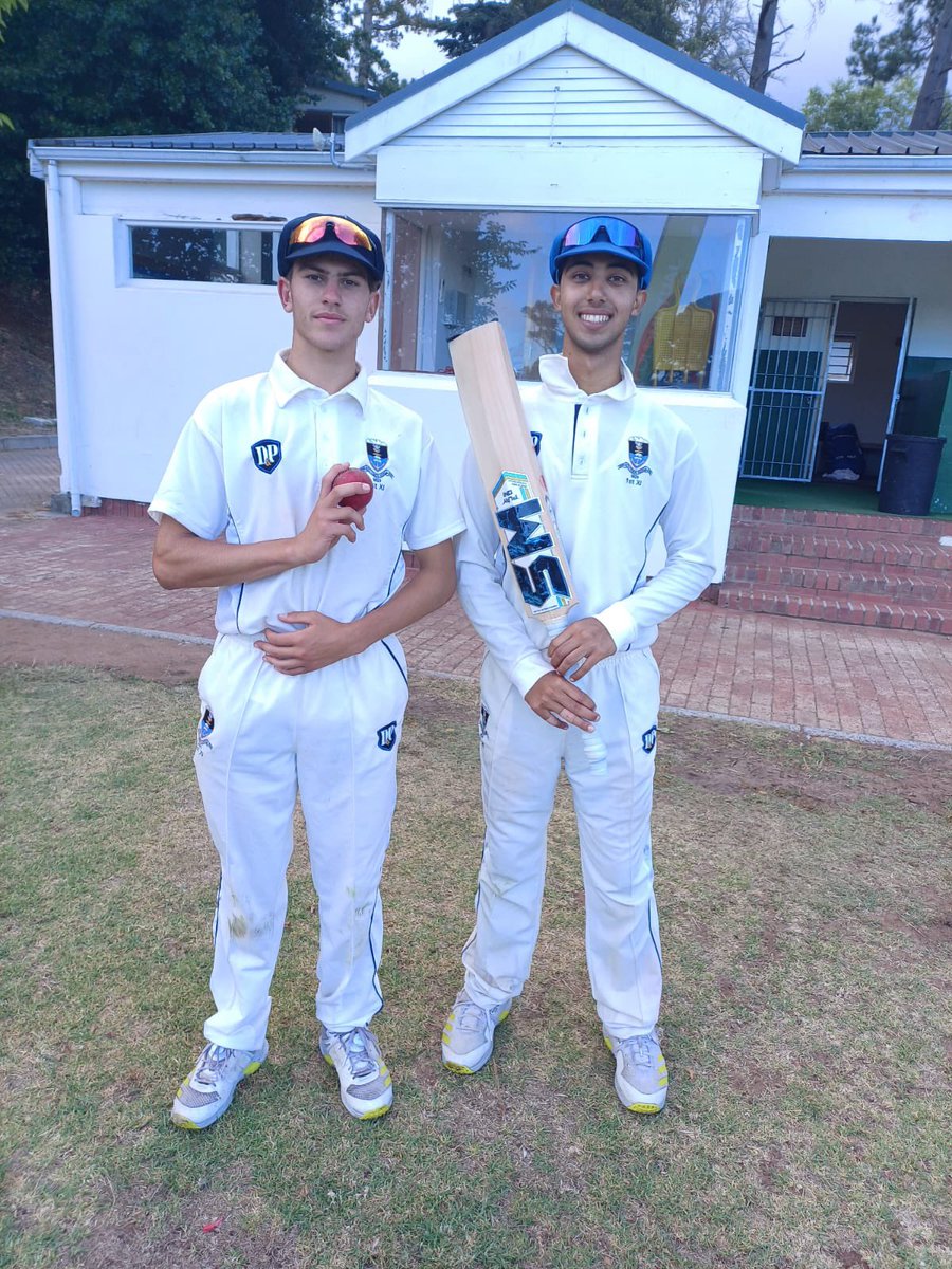 Five wickets today for Josh van Staden in only his 2nd match for the 1stXI. A century for our skipper Reza Salie as we beat St Charles by 149 runs.
