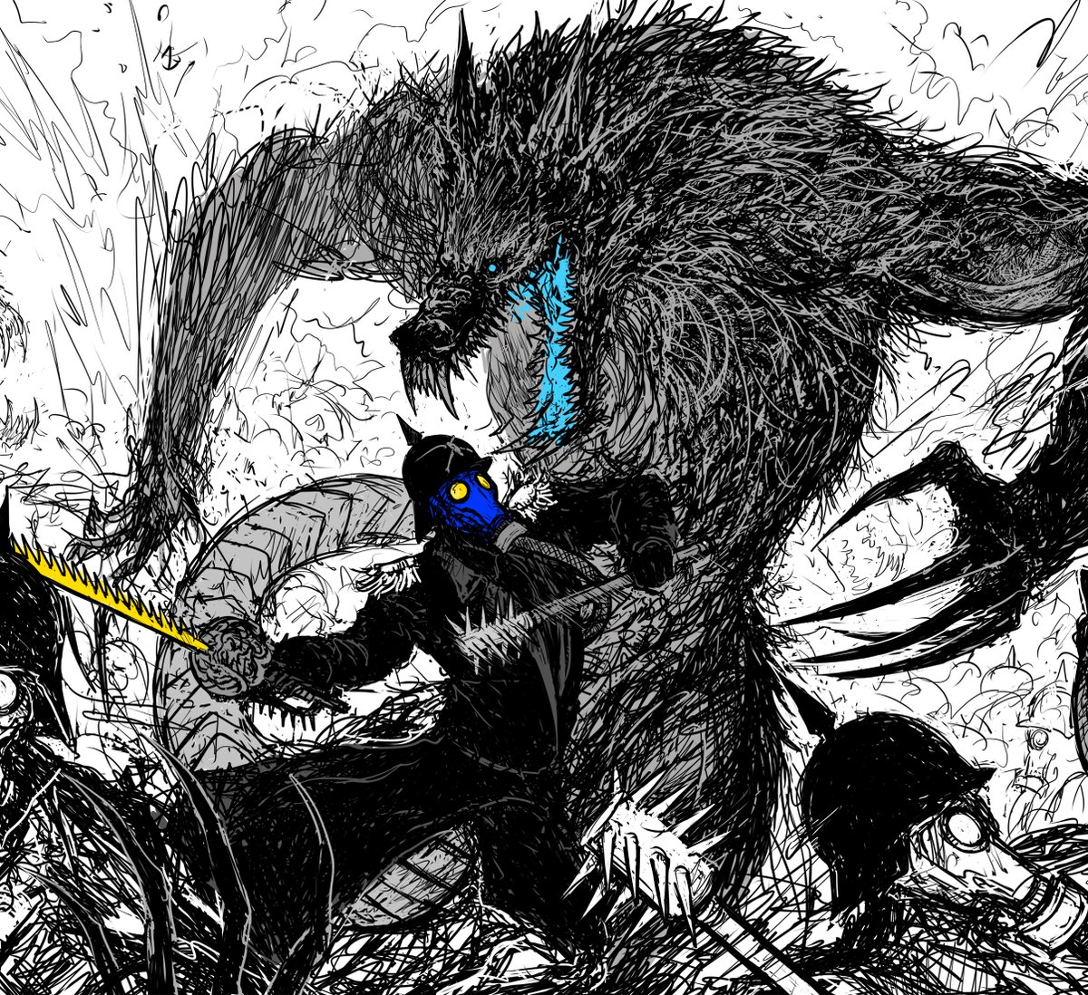 Carapace777's tweet photo. Wolves in the trenches https://t.co/QP9Ooivphx