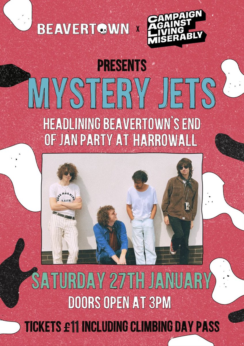 New show alert 🚨 Come and celebrate the end of Dry Jan with us at a special gig in London organized by our friends @BeavertownBeer and @theCALMzone 27th January @HarroWall 🎟️ Grab a ticket here: beavertownbrewery.co.uk/blogs/events/p…