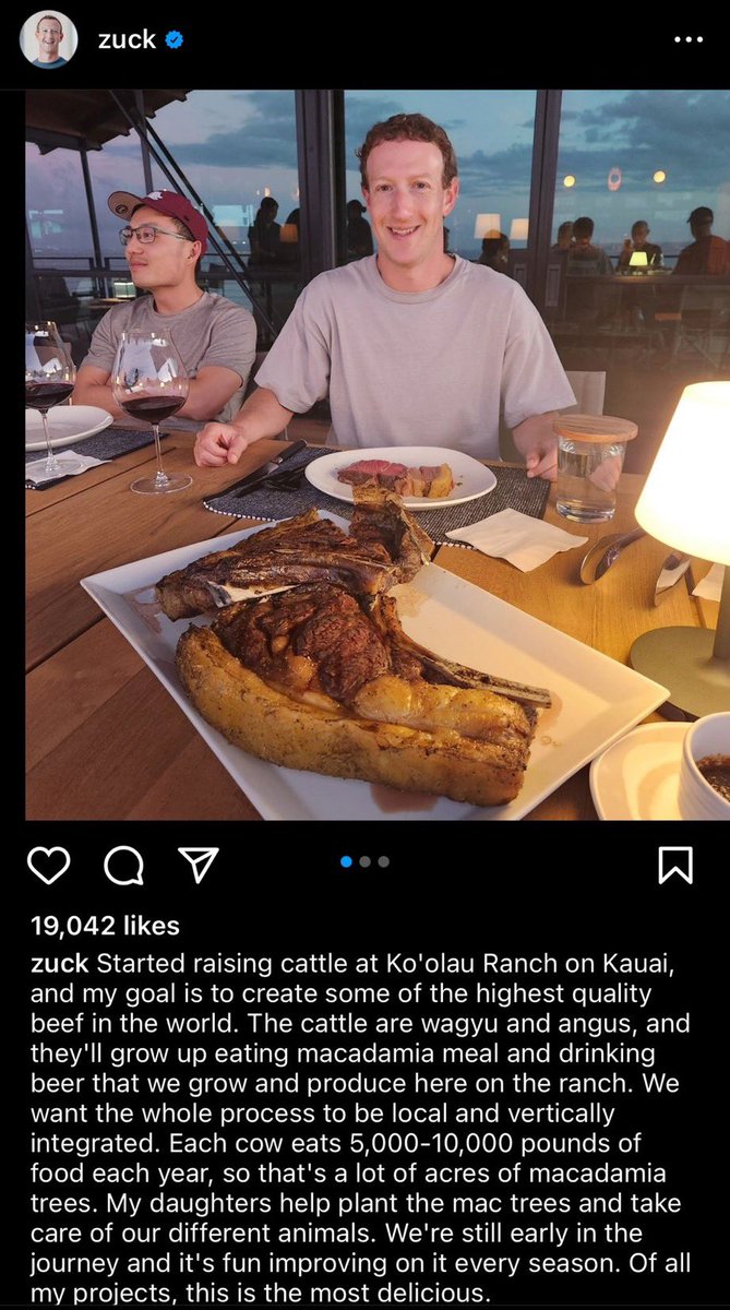 Probably why the Metaverse failed so bad is that Zuckerberg is not someone who wants to live in the metaverse, he wants to live on a ranch under the stars.

He thought it was the future, but not for him, and you can't really build crazy advanced new consumer products that way.