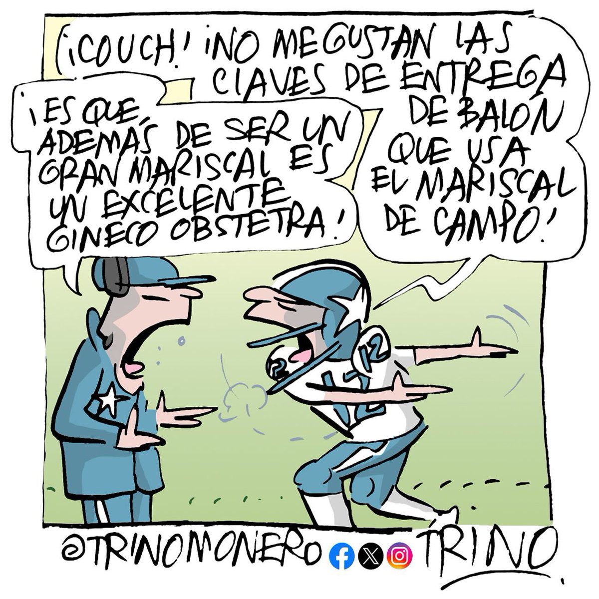 trinomonero's tweet photo. El cartón deportivo publicado en el diario @estoenlinea de hoy miércoles #trinomonero https://t.co/mT4nR6jGAy