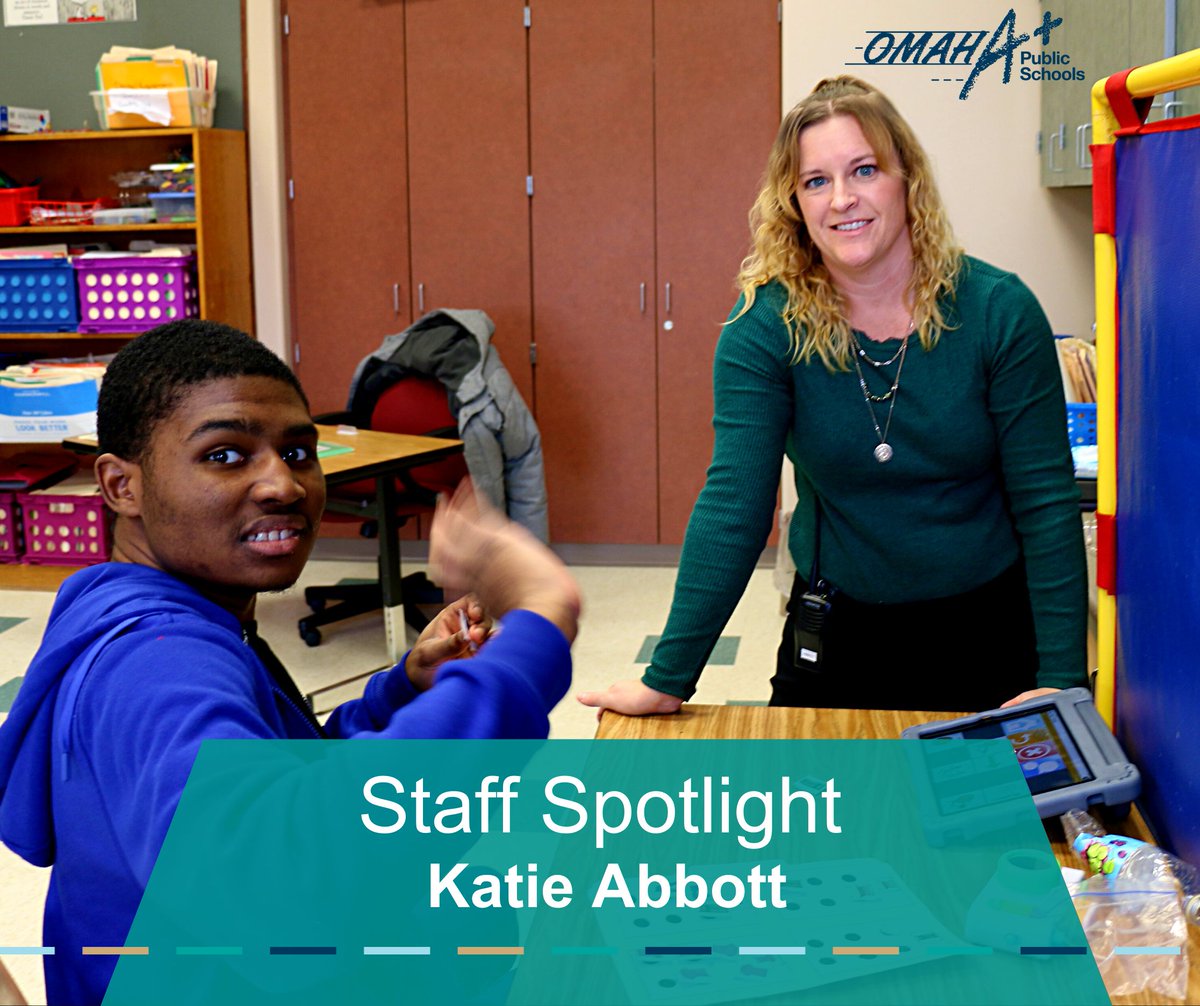 OmahaPubSchool's tweet photo. Inspired by her mother's work as an educator, Katie Abbott teaches at the Integrated Learning Program, committed to the success of every student we have the opportunity to serve. https://t.co/17dTgma7Kd