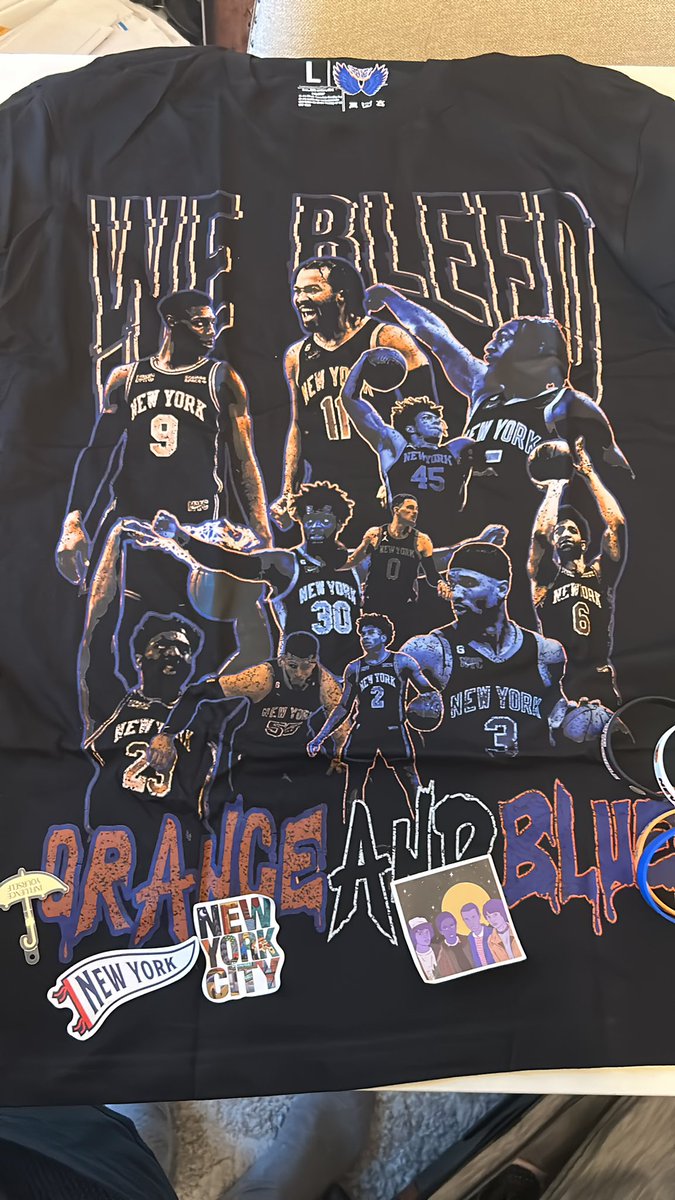 Canes_1283's tweet photo. Shout out to @knickshomer for this masterpiece. Wow this is too tough!🔥 to bad RJ and quick are gone 😢 https://t.co/nBgX3XHcNk