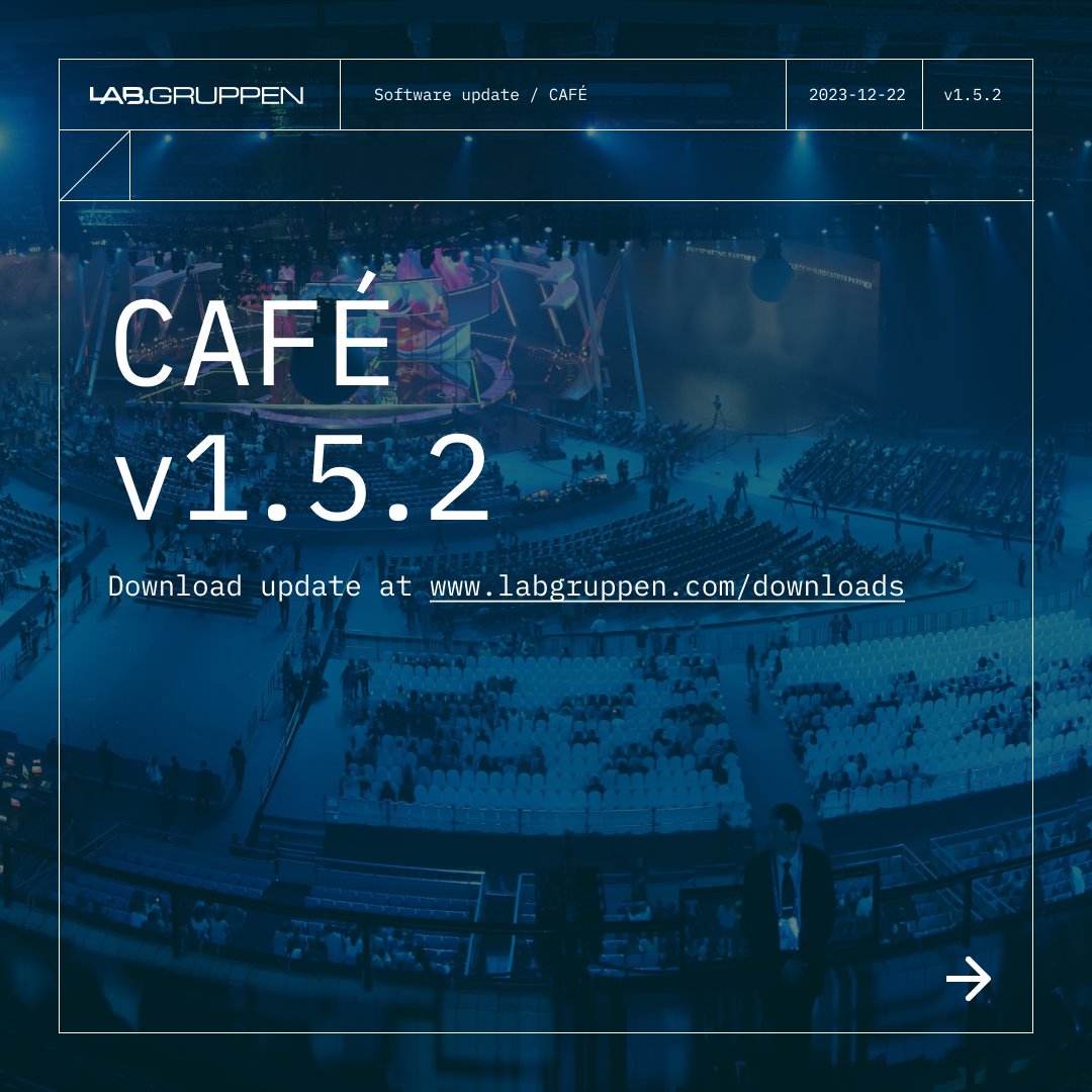 lakeprocessing's tweet photo. New software update! CAFÉ v1.5.2
Adds compatibility with the firmware included in the Lake Controller v8.0.2 software suite.

Download ready at https://t.co/xbEbXmmVSO.

Get the latest updates to your inbox, and sign up for our newsletter at https://t.co/DljGpCl3XO. https://t.co/fTVXhyuuMS