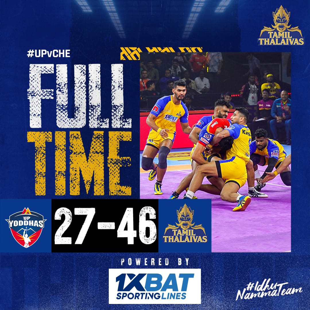 After long failure #TamilThalaivas
taste the success
#IdhuNammaTeam | #GiveItAllMachi | #TamilThalaivas | #ProKabaddi | #PKLSeason10 | #UPvCHE