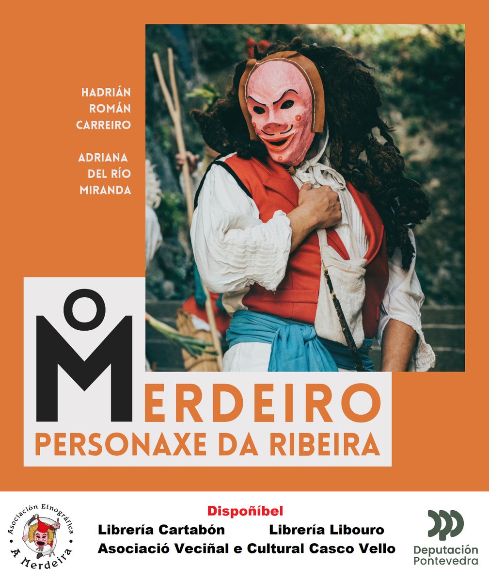 Por fin a vosa disposición o noso libro "O Merdeiro. Personaxe da Ribeira". Este traballo recolle nas súas paxinas un pequena escolma da historia do #Entroido da cidade de #Vigo ó mesmo tempo que analiza a súa figura máis senlleira, o #Merdeiro. Agardamos que sexa do voso gosto.