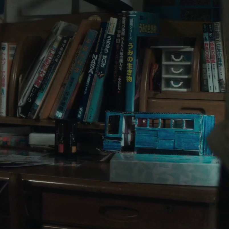 kaibtsujp's tweet photo. this is minato building the exact abandoned train wagon. like im crying this film makes me feel so much, he really treasures this place because this is where they can fleetingly "runaway" from the cold and distorted society. and for him to specifically utter these words + https://t.co/l8eGLge0YO