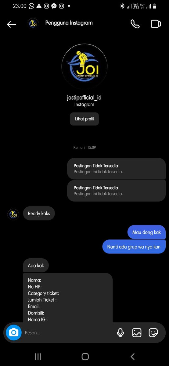 megarezeki854's tweet photo. Ini bukti dm an dia ama aku ya teman2,,,
#jastiptiketkonser #konsernct#nctjakarta
#konsernctzen #nctzen #NCT127_NEOCITY_THE_UNITY https://t.co/RyvhUN5TAp