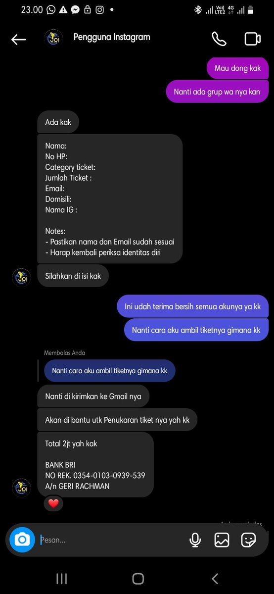 megarezeki854's tweet photo. Ini bukti dm an dia ama aku ya teman2,,,
#jastiptiketkonser #konsernct#nctjakarta
#konsernctzen #nctzen #NCT127_NEOCITY_THE_UNITY https://t.co/RyvhUN5TAp