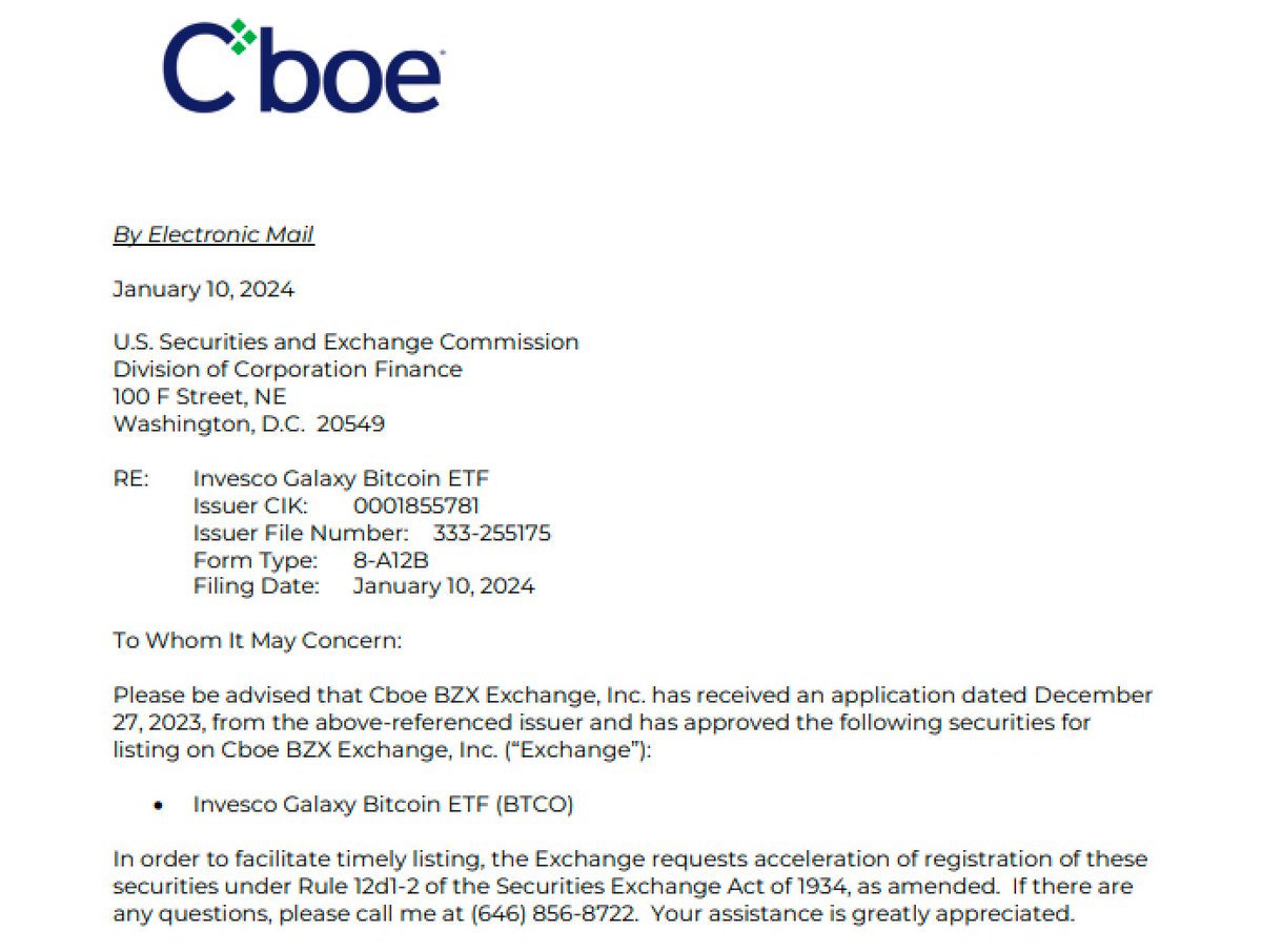 Invesco right behind them.. can assume the rest coming in throughout day, not gonna post them all