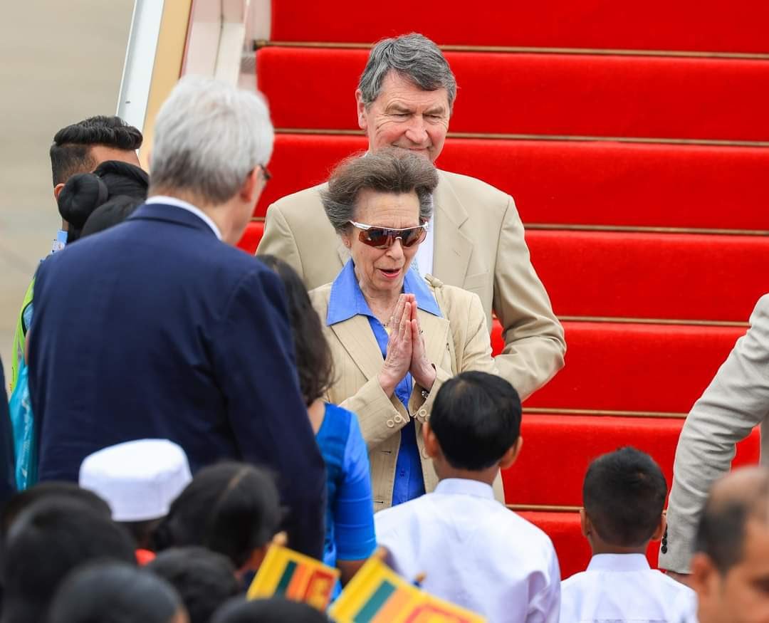 TamilGuardian's tweet photo. 🚨 LEAD - Occupied Jaffna prepares for ‘historic’ visit as Princess Anne lands in Colombo
The heavily occupied Jaffna peninsula is preparing to receive Princess Anne this week, after the British royal family member landed in Colombo and met with Sri Lankan government officials earlier today.
The princess is visiting the country at the request of the @FCDOGovUK and is set to tour Colombo, Kandy, and Jaffna, as well as meet with Sri Lanka’s president Ranil Wickremesinghe.
“We think it’s the first visit by a member of the royal family to Jaffna, certainly in many, many years,” said @AndrewPtkFCDO. “So that will be historic.”
Read more ⬇️
https://t.co/9ZWumkg52I