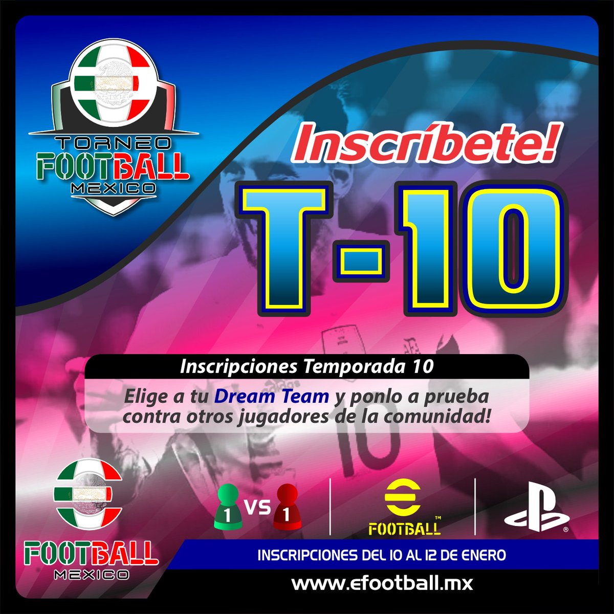 INSCRIPCIONES ABIERTAS TORNEO CON DREAM TEAM PARA PLAYSTATION

INFORMES: efootball.mx/index.php/tef-…