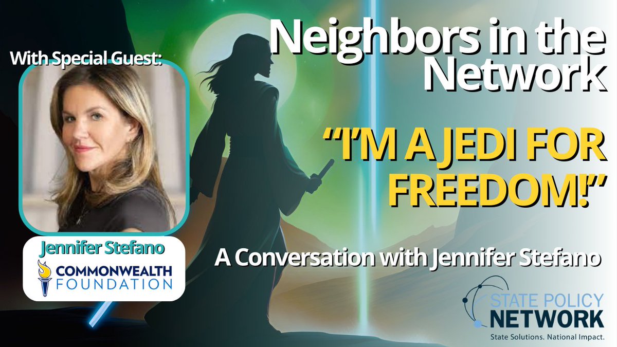 StatePolicy's tweet photo. 🎤 Experience an enriching dialogue on freedom, classical education, and activism with @JenniferStefano on #NeighborsInTheNetwork. This episode offers unique perspectives on history, freedom, education, and much more. Tune in for a thought-provoking convo: https://t.co/y0AfRXPO45 https://t.co/BXbz0nCPfe
