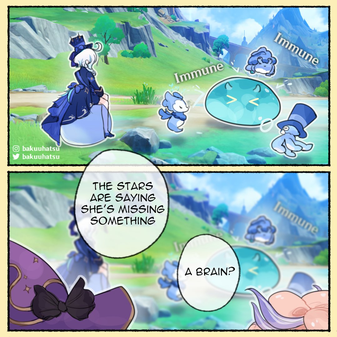 bakuuhatsu's tweet photo. Sorry, Furina is just the better version 🌊  
#genshinimpact #genshinfanart #hoyocreators #furina #mona #kokomi https://t.co/u9R8LeqHCs