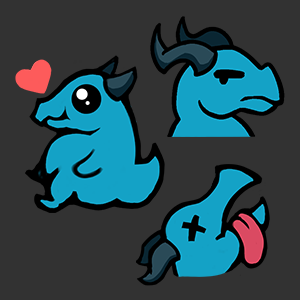 Friend hit affiliate so I drew some emotes for him