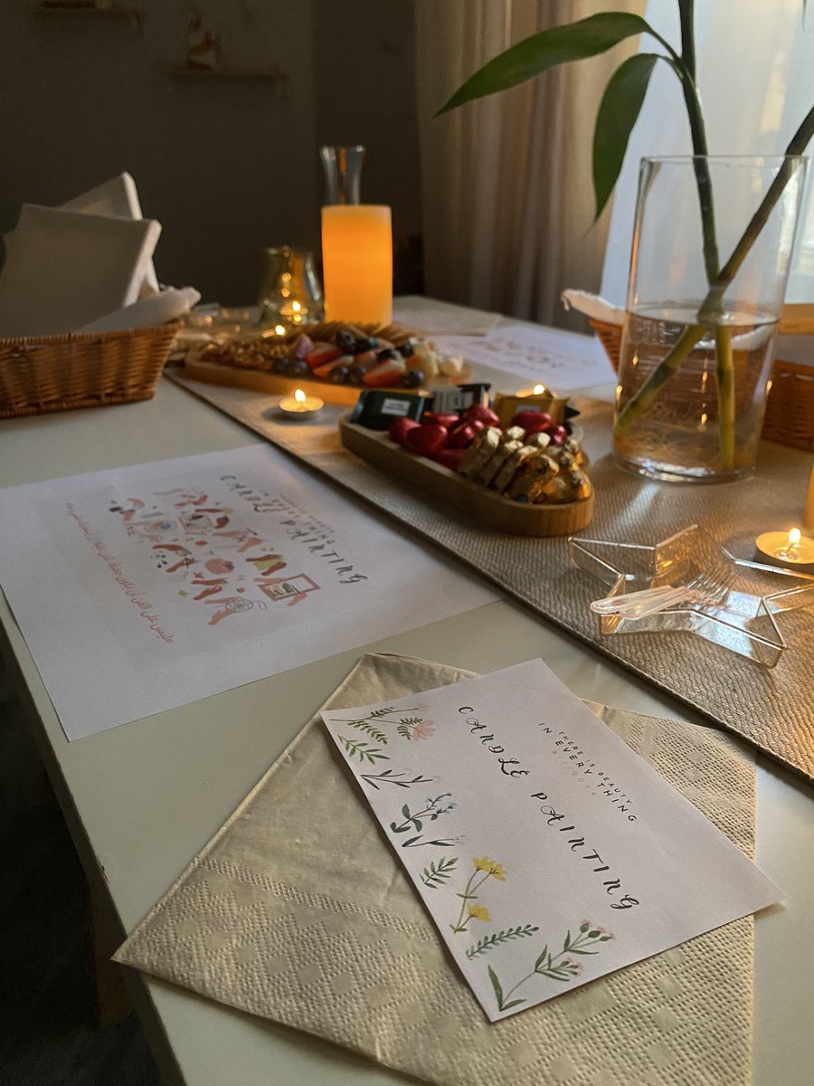 Su8___'s tweet photo. سويت أجمل candle painting day في الدنيا https://t.co/0yyIYezYfa