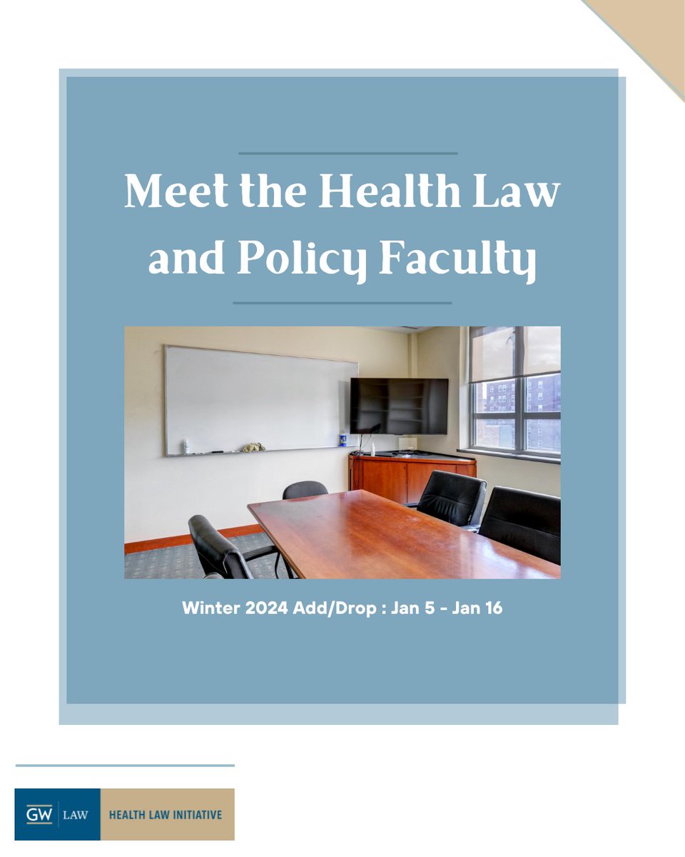 gwhealthlaw's tweet photo. Meet the Health Law and Policy faculty! https://t.co/tkpaIrlK5Q