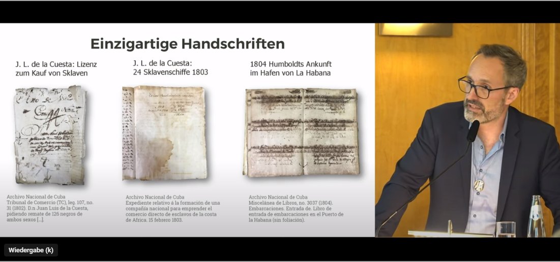 Neue Quellen zu #Humboldt|s #Kuba-Forschung: das "Digitale Dossier" des Proyecto <a href="/humboldtdigital/">Proyecto Humboldt Digital (ProHD)</a>
👉🏽 Digitalisierung &amp; intern. Projektarbeit
👉🏽 Quellen zu Kolonialismus &amp; Sklaverei in der Karibik
👉🏽 politische Zensur im 19. Jh.
👉🏽zukünftige Projekte!
youtu.be/Y-QrvFx_meM?si…