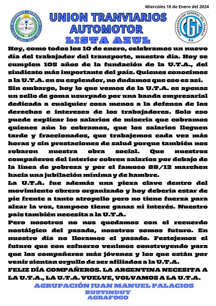 Miguel Bustinduy U.T.A. Conducción