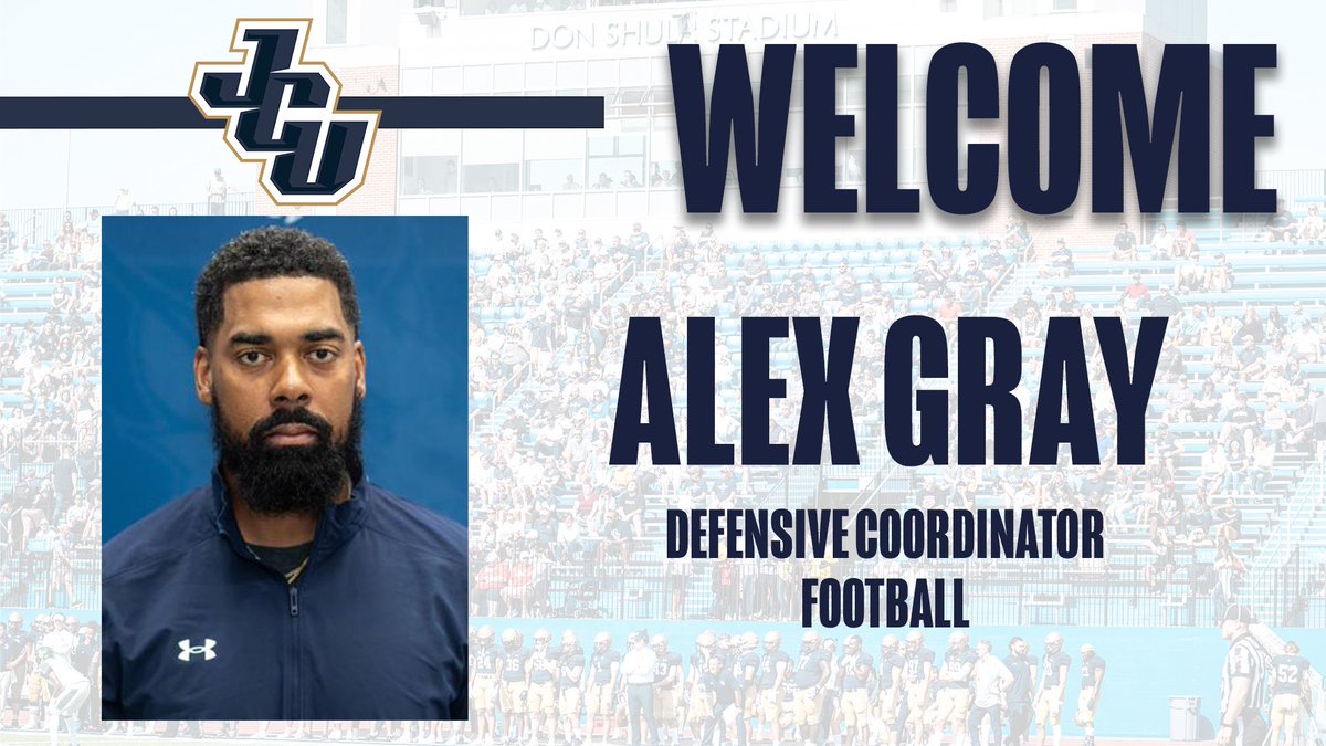 FB: Please join us in welcoming the new defensive coordinator of <a href="/JCUFootball/">John Carroll Football</a>, Alex Gray!

Gray brings 20+ years of coaching experience, including 11 as a DC. Gray is an Orange High School and a Walsh University alum.

Full story: 
📰 jcusports.com/news/2024/1/10…