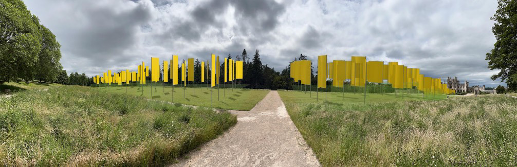 Announcing OR, Lowther's art installation in gardens for 2024. 19th April-6th May. Full details on lowthercastle.org/visiting/or/ Huge dramatic display - an installation of a scale rarely seen – over 5 times the size of the Turbine Hall at Tate Modern in London. #charity #fundraising