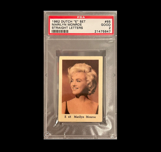 PoliticTreasure's tweet photo. 1962 Marilyn Monroe Dutch. Only a few in existence..  
FS - FT , DM me 
#politicalcards #collectibles #kennedy #abrahamlincoln #MarilynMonroe #GeorgeWBush #DonaldJTrump  #psa10 #politicaltreasures #whodoyoucollect #Clinton  #vintagecards https://t.co/HwjekL1AV4 https://t.co/90wMp0BCVu