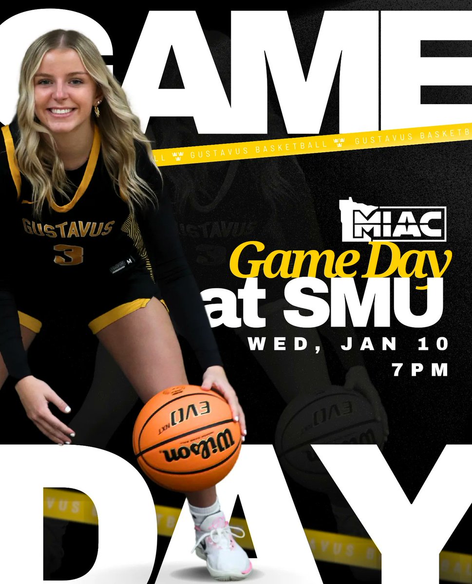 GAME DAY 😤

🆚 St. Mary's
🕖 7:00pm
📍 Winona, Minn.
🖥️ miacsportsnetwork.com/saintmarys/

#GoGusties | #TLT | ⚫🟡