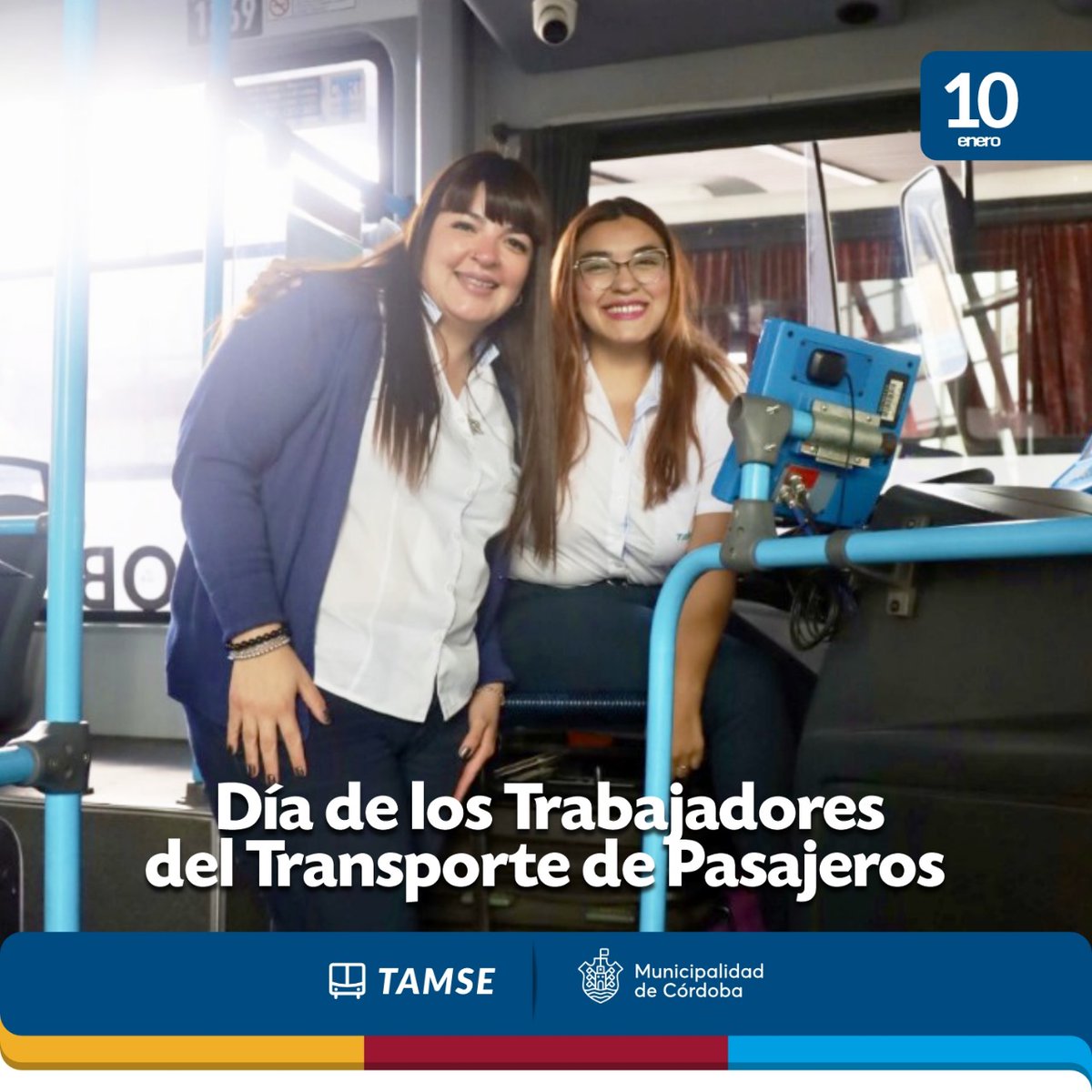 tamsecba's tweet photo. 10 de Enero | Día de los Trabajadores del Transporte de Pasajeros 🚍🚎
¡Feliz día a todos los trabajadores y trabajadoras que se desempeñan en esta actividad! 🫶
Felicitaciones por su esfuerzo diario, compromiso y responsabilidad. 👏 https://t.co/TkMHBQqzy6