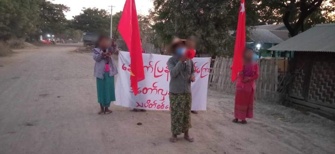 nway_jasmine's tweet photo. Pro democracy residents in #Yinmarpin Township, are still marching with vigor to keep opposing the military dictatorship.
#LegalizationOfNUG
#WhatsHappeningInMyanmar #2024Jan10Coup https://t.co/Ib66PmAKgN