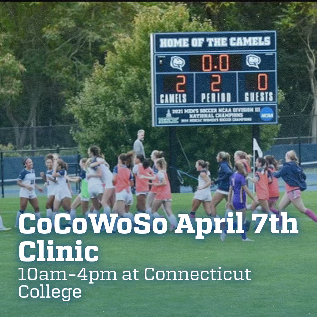 CoCoWoSo April 7th Clinic!

Happy Hump Day! We are excited to announce that registration for our April 7th Clinic is open! The registration link is in our bio. We hope to see you there!