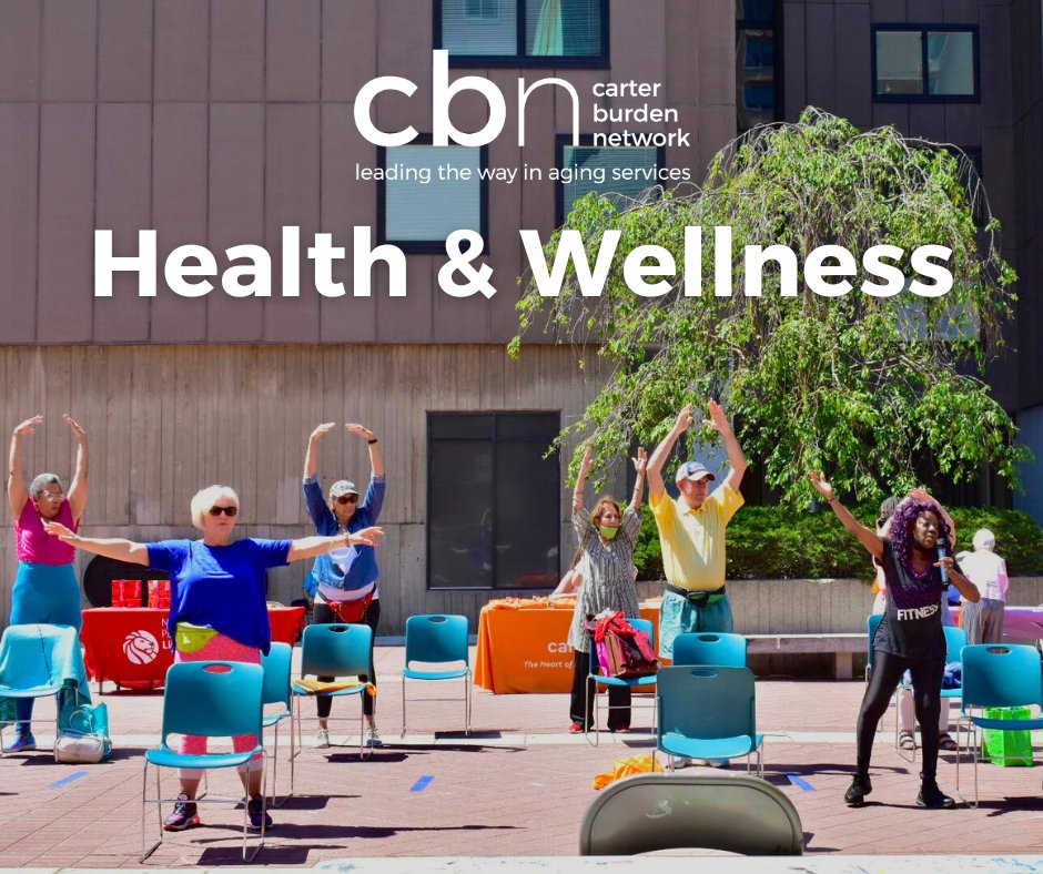 At CBN, we believe that your physical & emotional well-being are equally important to day-to-day living. Our Health & Wellness Programs offer a range of workshops, lectures and classes that help you positively impact your health. Visit carterburdennetwork.org to learn more!