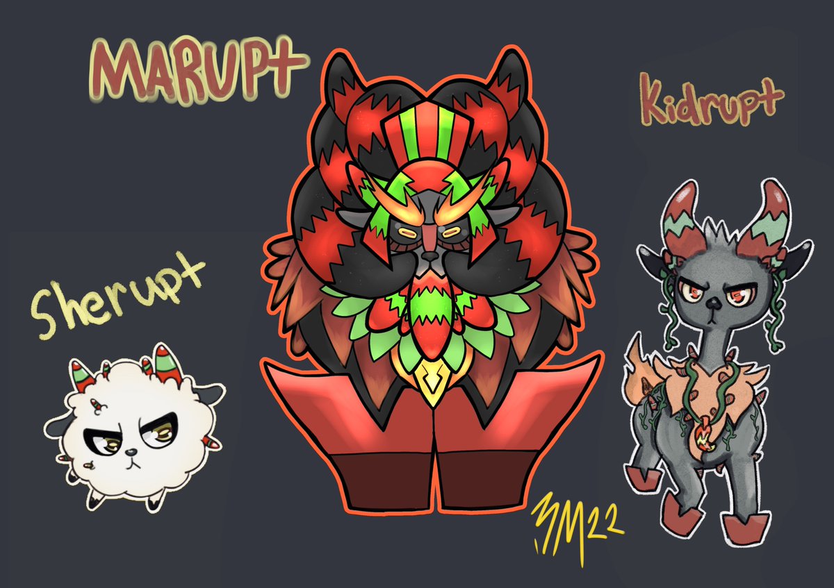 BillehChrist's tweet photo. My #Fakemon #pokemon art dump https://t.co/RwSjDXrwwu