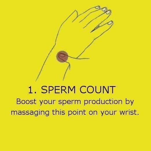 Healthy tips : save this 

1. Sperm count