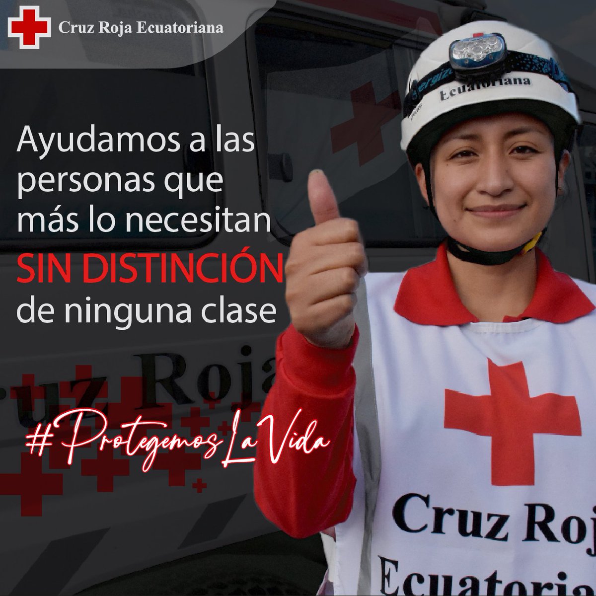 cruzrojaecuador's tweet photo. Agradecemos a la ciudadanía por el respeto a nuestra labor humanitaria. Las ambulancias🚑 de Cruz Roja Ecuatoriana están debidamente identificadas.

👉Reafirmamos nuestros principios de neutralidad, imparcialidad e independencia.

#ProtegemosLaVida https://t.co/PEfeSZWPuQ