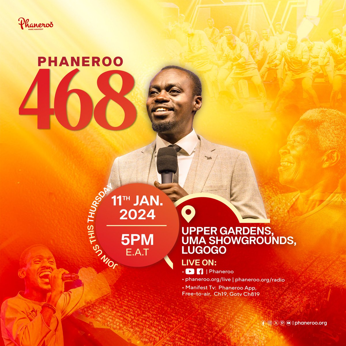 DBeyendera's tweet photo. The expectation I have for tomorrow's service is unmatched... I read 11th Jan as 11 am..

Service starts at 5 pm EAT at UMA UPPER!

This level of expectation can not be cut short, and God does not ashame.  In short, tomorrow's service is mine personally!

#Phaneroo
#CarryAFriend https://t.co/wDs1ARJ3Jh