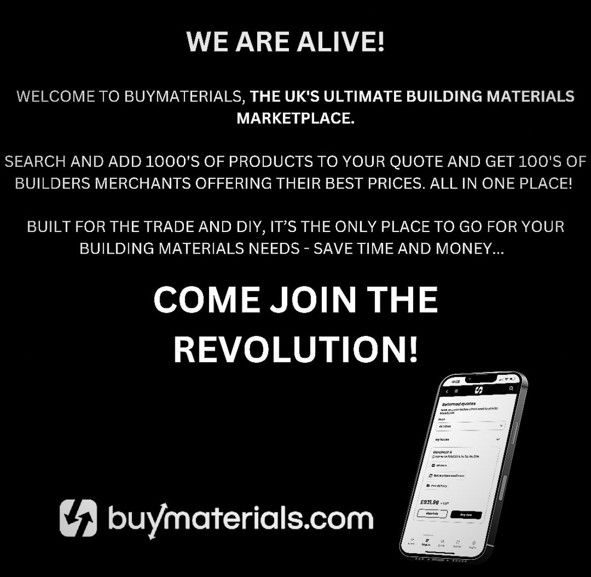 buymaterials.com tweet media