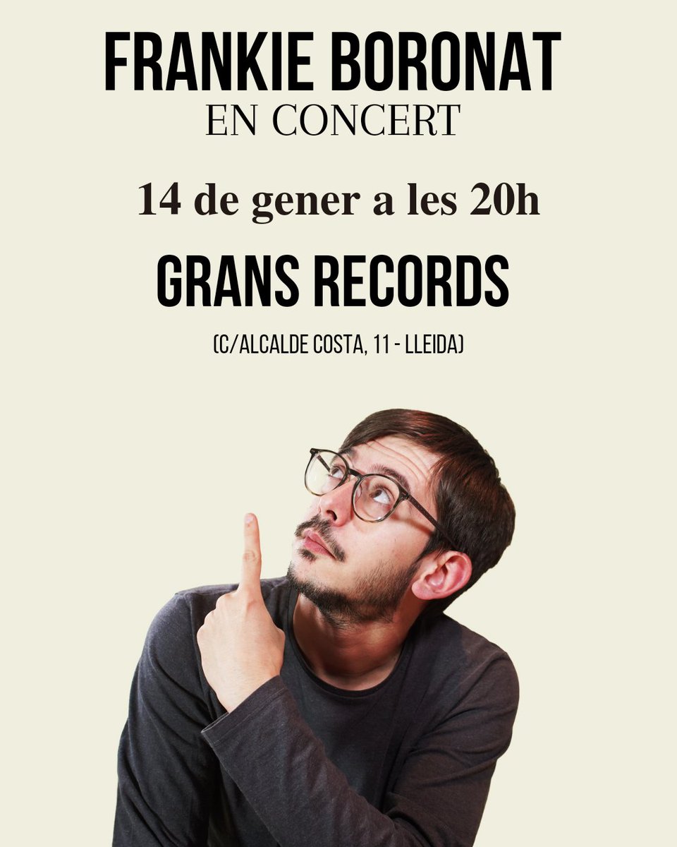 COMENÇA LA GIRA! 

Aquest diumenge iniciem 'El cicle dels teus ulls' als <a href="/GransRecords/">Grans Records</a> de #Lleida. 
Que iniciï la gira en aquest espai no és casualitat ja que aquí, als Grans Records, han passat moltes coses relacionades amb el projecte...