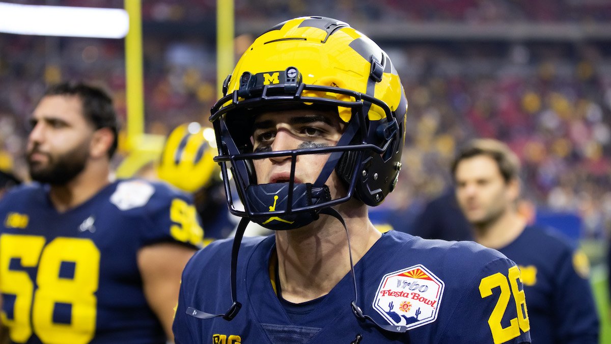 PeteNakos's tweet photo. Michigan wide receiver Jake Thaw has entered the transfer portal, @on3 has learned. 

The grad transfer returned 16 punts this season for the Wolverines. 

https://t.co/VNvB2Ek6qR https://t.co/v9l9aLiAni