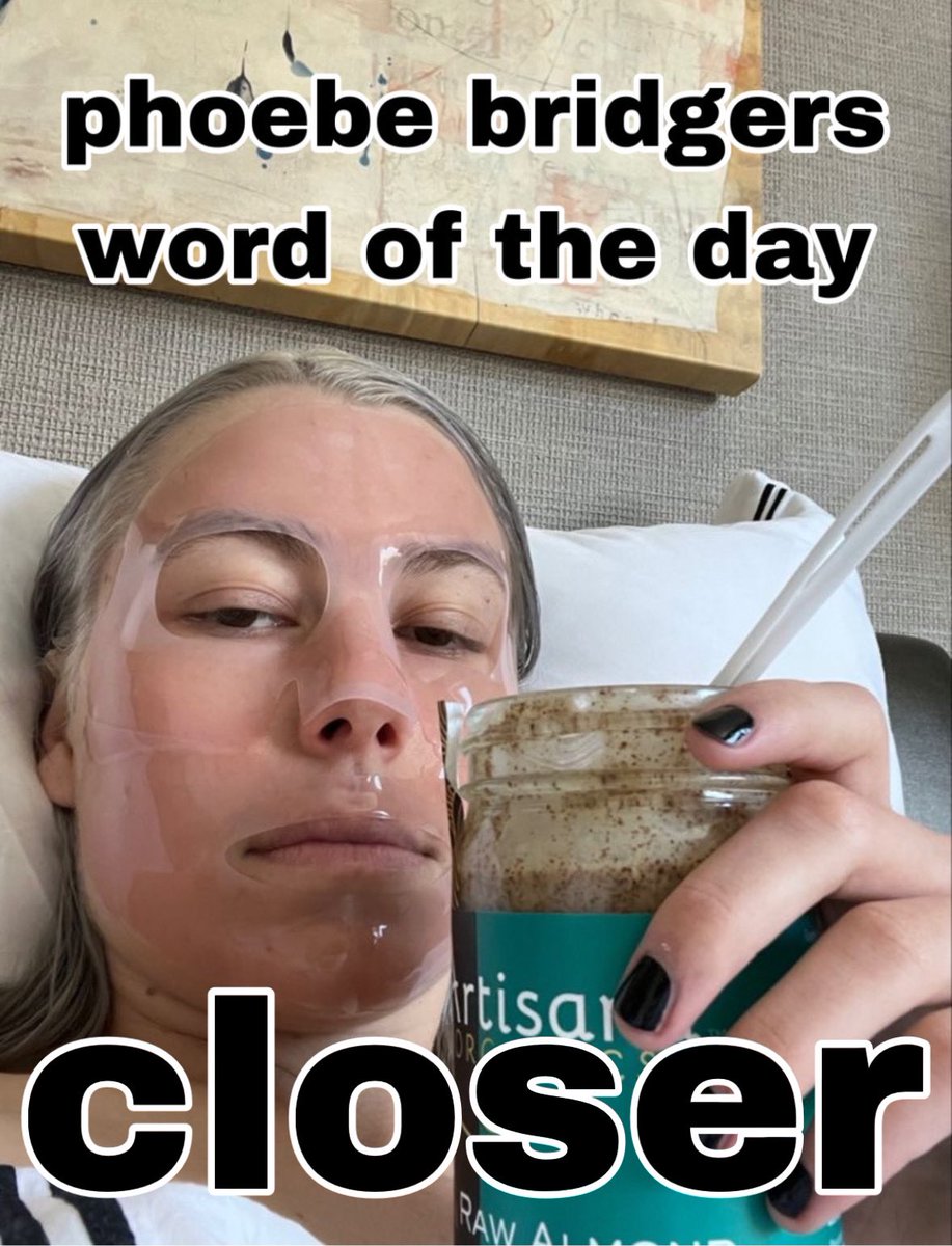 phoebe bridgers word of the day is: Closer
1/10/24
requested by <a href="/foremmaforever_/">-30kg</a>