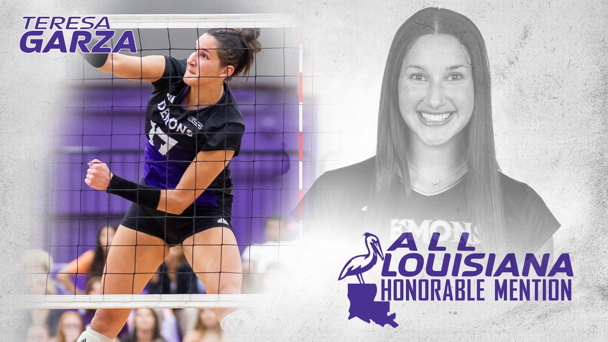 NSUDemonsVB's tweet photo. Two of the BEST in the state!! 🤘😈

@Reaghan23250519 and @TeresaGarzaa getting some love from the LSWA

📰: https://t.co/7aAbedn5X8

#ForkEm https://t.co/BVU3uOZXRZ