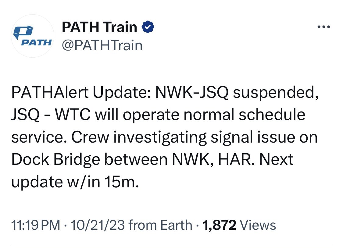 racerxnyc's tweet photo. @PATHTrain @PANYNJ shouldnt need #PathThursday feedback to realize the insufficient number of rush hour & weekend @PATHTrain’s, as well as the daily system failures, are unacceptable. @StevenFulop @GovMurphy @NYCMayor @GovKathyHochul @pathalerts @NJTPA @CommutingLarry #PathSucks #ExposePath https://t.co/ZWyVH0cBPO