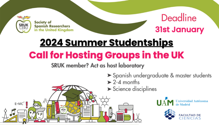 🔴📢Are you SRUK/CERU member eager to host a student from <a href="/CienciasUAM/">Facultad de Ciencias</a> ? 👐Your are lucky!

SRUK/CERU and <a href="/CienciasUAM/">Facultad de Ciencias</a> (<a href="/UAM_Madrid/">UAM Autónoma Madrid</a>) have started a studentship scheme to promote student mobility between 🇪🇸 and 🇬🇧.

                             🇪🇸🧑‍🎓🛫[🍏]🛬🇬🇧🥼

🫰Please RT!🔁